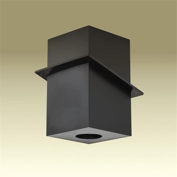 Integra Miltex M & G Duravent 6DP-CS24 6 Inch Dura-Vent Dura/plus Cathedral Ceiling Support Galvalume Painted Black Trim Collar Included 69680 - main